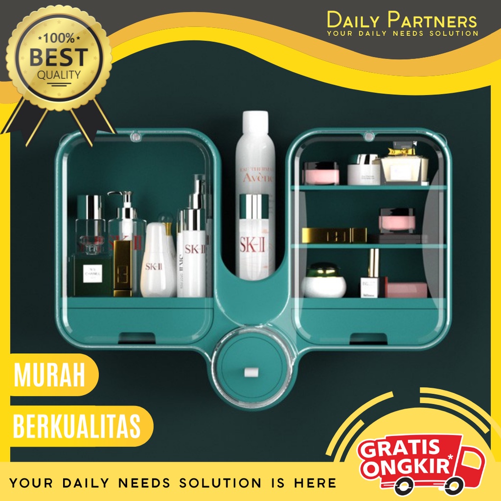 Tempat Kosmetik Gantung / Rak Menyimpan Make Up / Rak Modern