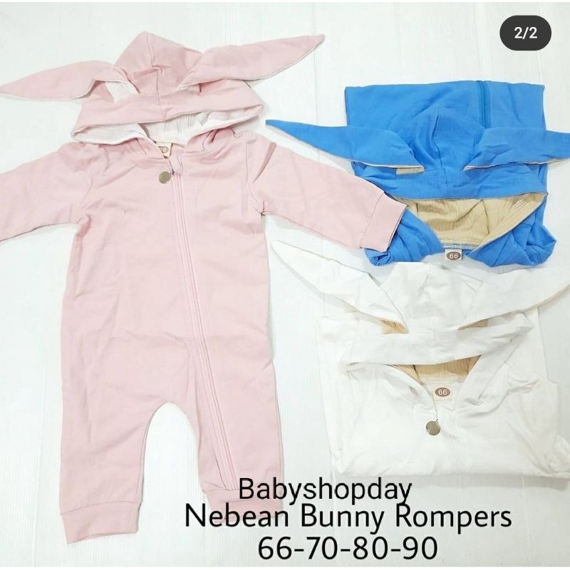 Romper bayi lucu, baju bayi rabbit, nebean, baby romper import