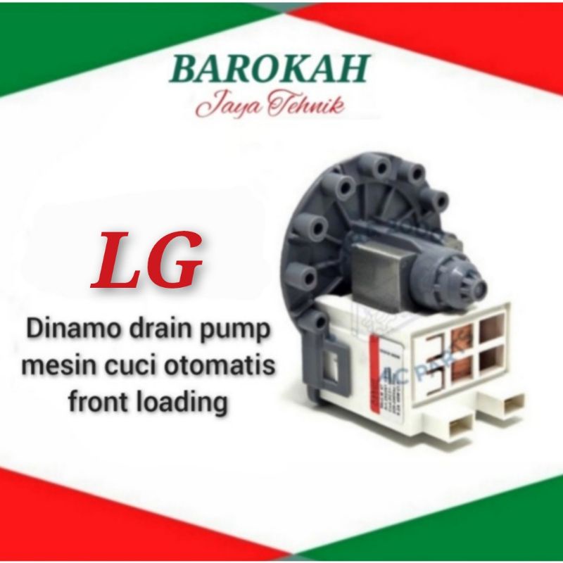 Dinamo motor drain pump mesin cuci LG satu tabung front loading