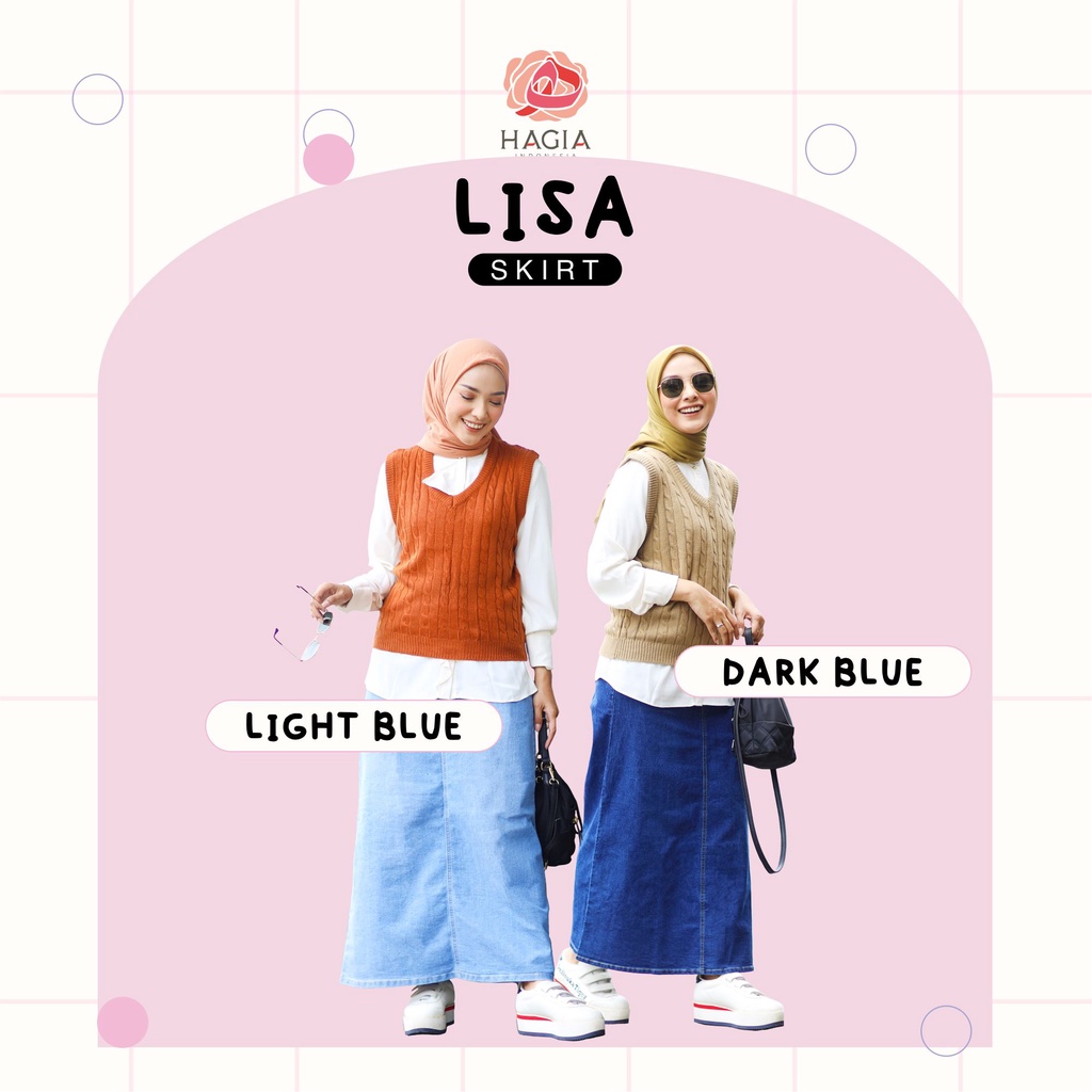 LISA SKIRT rok jeans by Hagia Indonesia