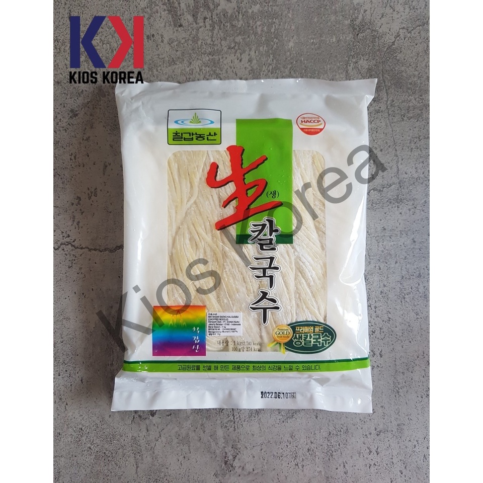 

Chilkab Saeng Kalguksu Korean Chopped Noodle 1 Kg - Mie Basah Korea