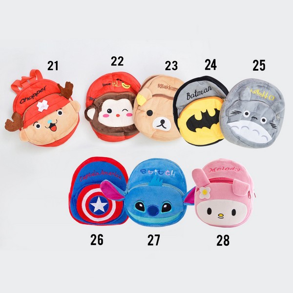 eSale (1KG 12PCS) LKM020 21-28 Tas Ransel Anak Karakter Tas Anak Import Tas Bayi Murah