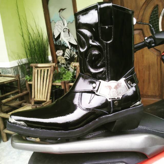 sepatu tunggang LANTAS / DISHUB motoris