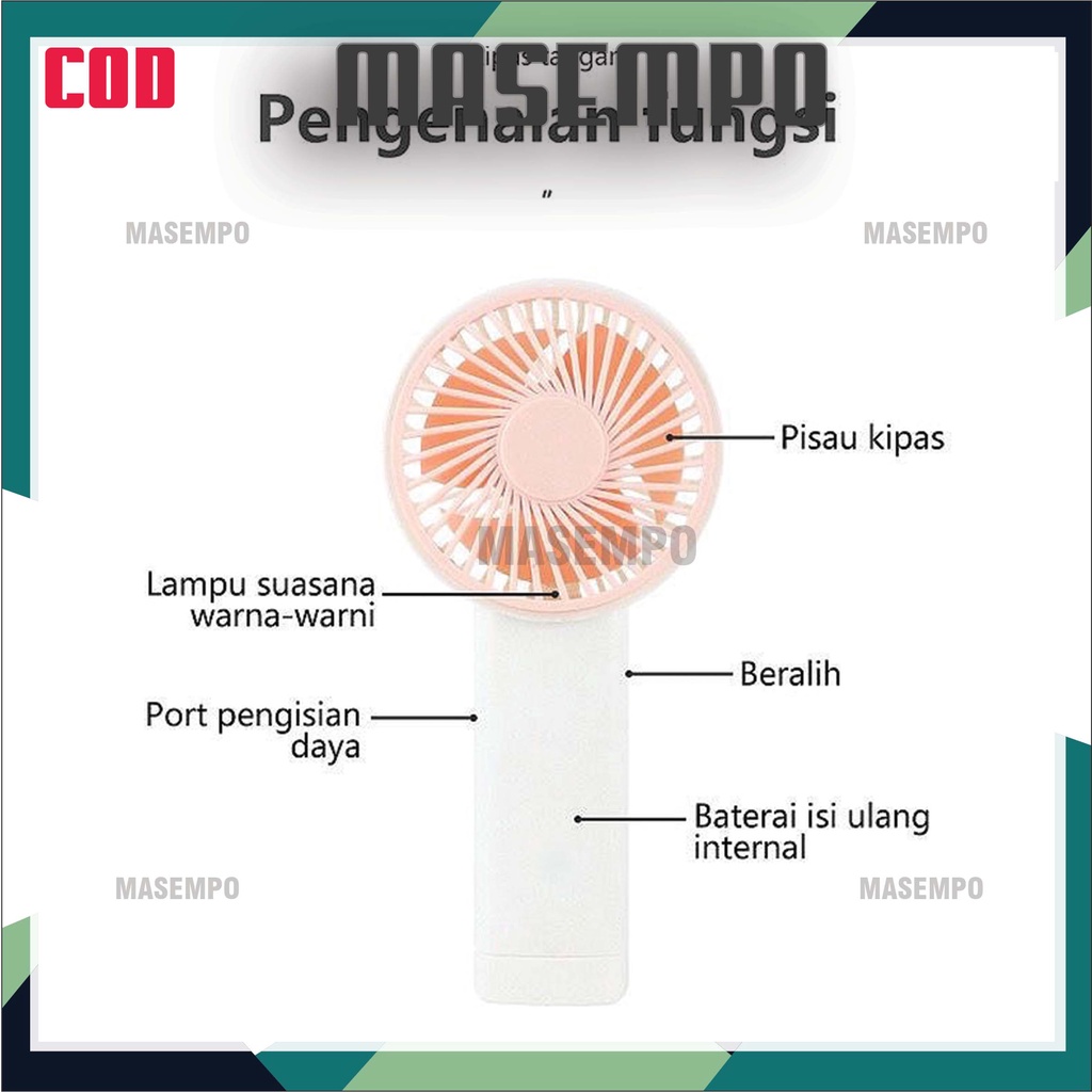 Kipas Angin Mini Genggam Cute / Kipas Lipat Portable / Mini Fan