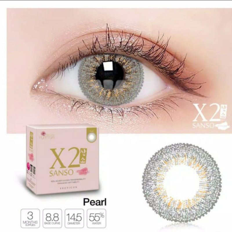 Softlens X2 SANSO PEARL MINUS -0.50 S.D -10.00