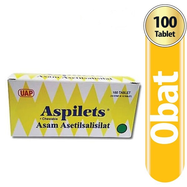 Aspilet Chewable 1 Strip Isi 10 Tablet Obat Pereda Nyeri