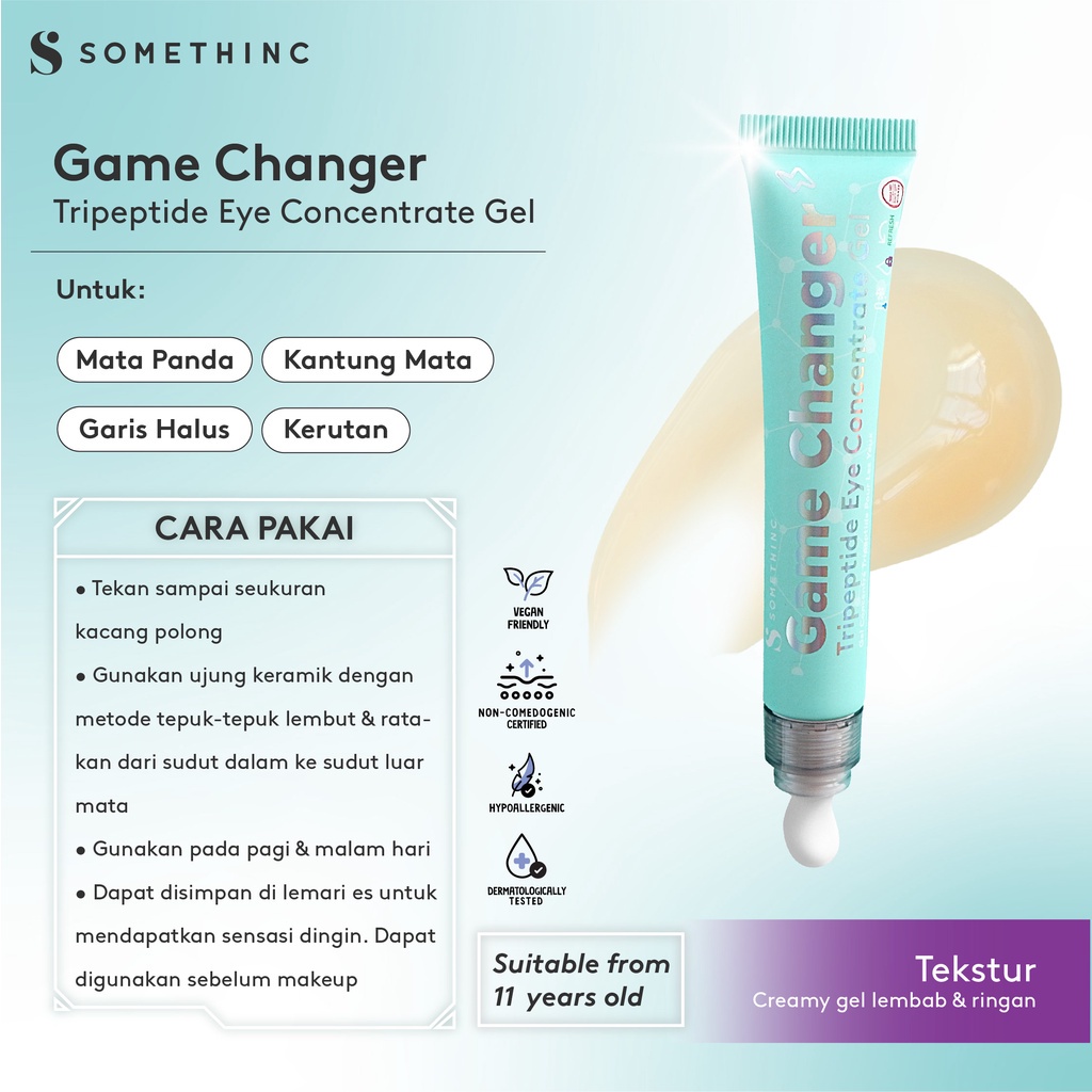 ❤️ Cloudy ❤️ Somethinc Game Changer Tripeptide Eye Concentrate Gel 20ml Original 100%