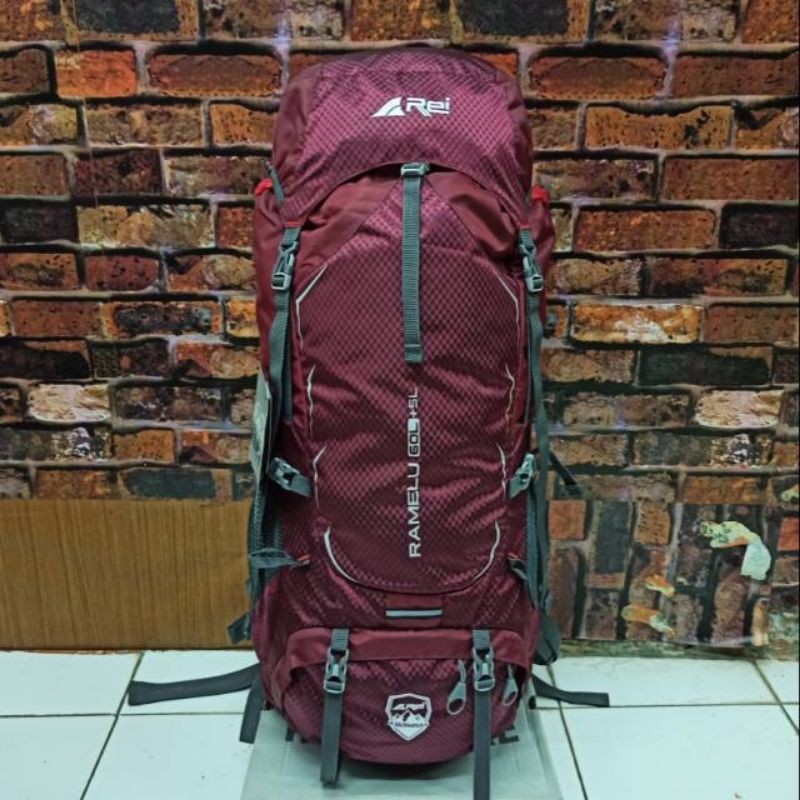 Tas Carrier Ramelu 60+5L Original Tas gunung Rei Original