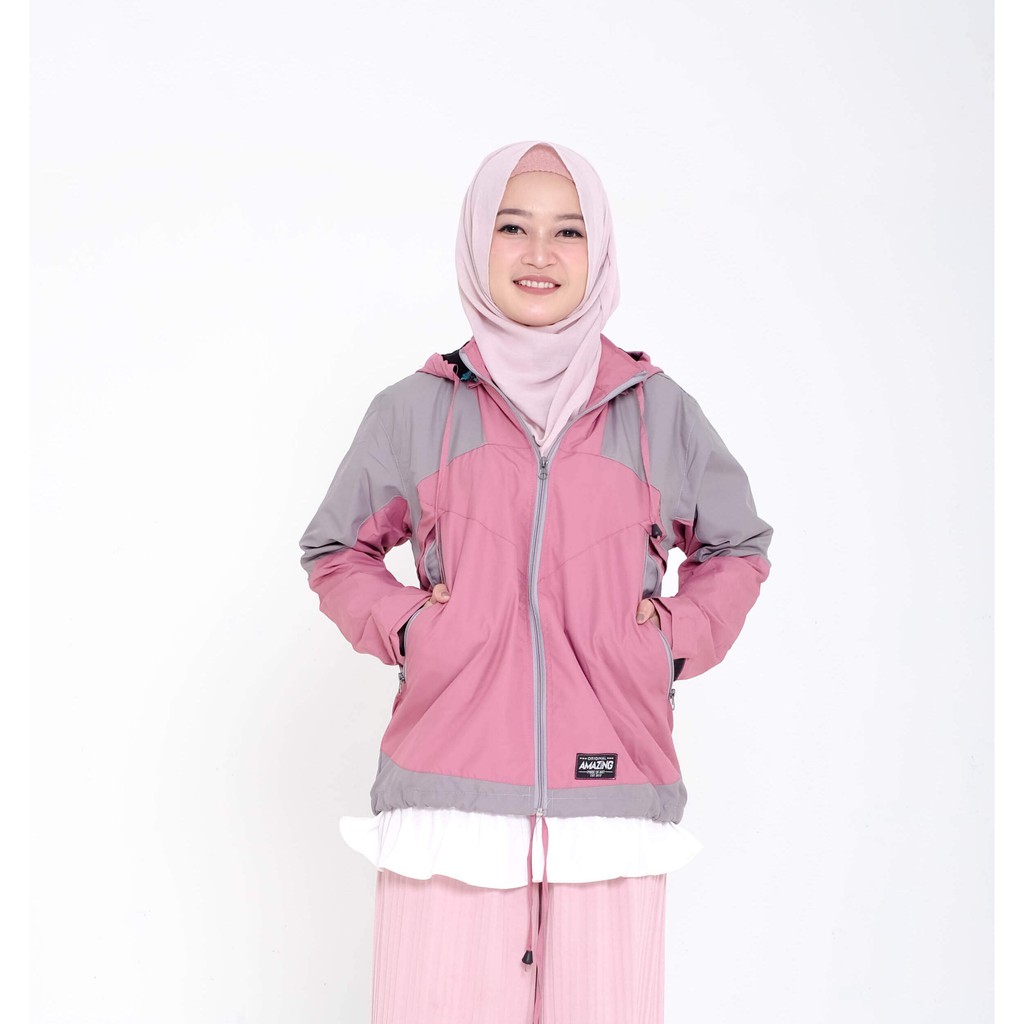 JAKET OUTDOOR WANITA WATERPROOF / Jaket TNF Gunung Wanita / JaketWanita Adventure Waterproof cewek