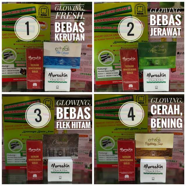 COD [ NASA ] PAKET WAJAH GLOWING - WAJAH CERAH - WAJAH BEBAS FLEK - PRODUK NASA
