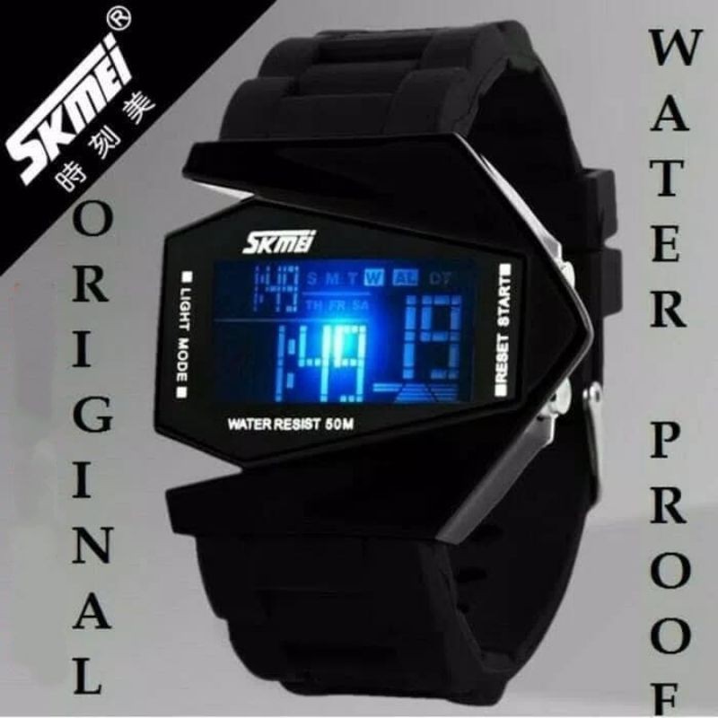 JAM TANGAN DIGITAL SPORT ORIGINAL UNIK WATER RESIST