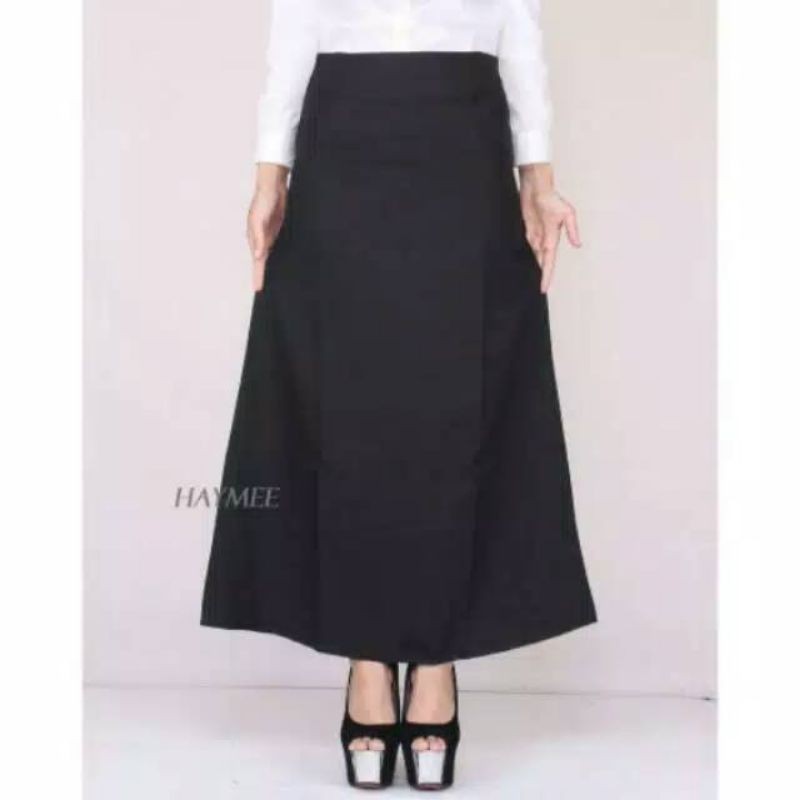 ROK HITAM KERJA PANJANG MODEL A DAN MODEL SPAN/ROK HITAM PANJANG/ROK FORMAL/ROK KERJA PANJANG HITAM 