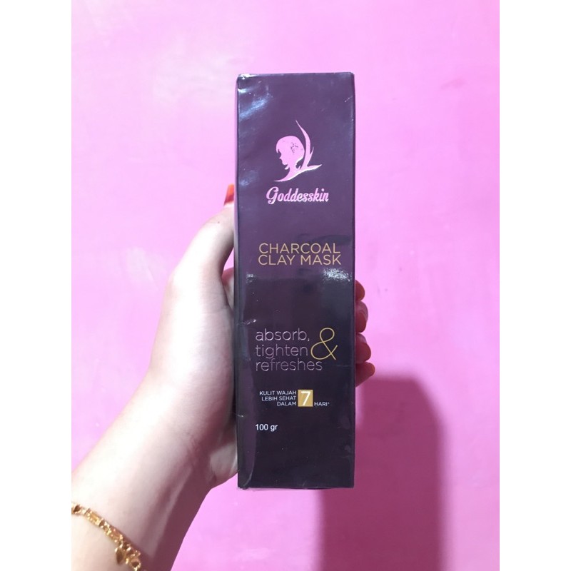 preloved masker charcoal clay mask goddesskin by klinik kecantikan athena
