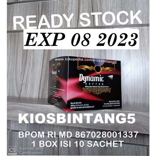 

DISKON - (BISA COD) COFFEE DYNAMIC KOPI GINSENG isi 10 sachet Original