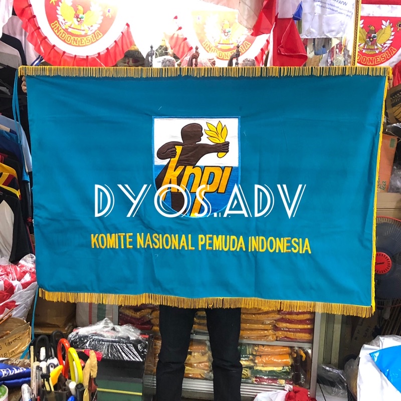 Bendera pataka bordir KNPI