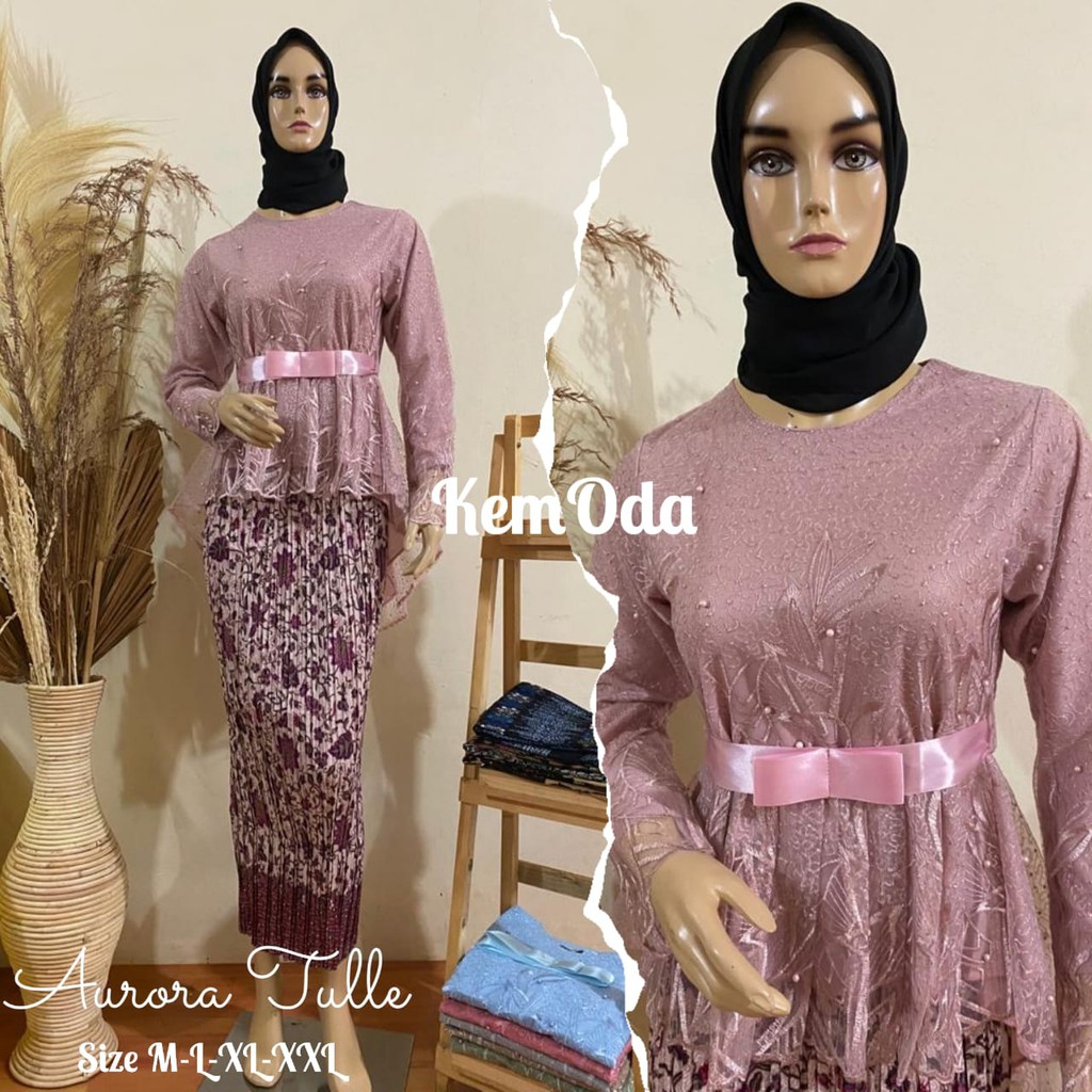 Set Kebaya Aurora Tulle Terbaru