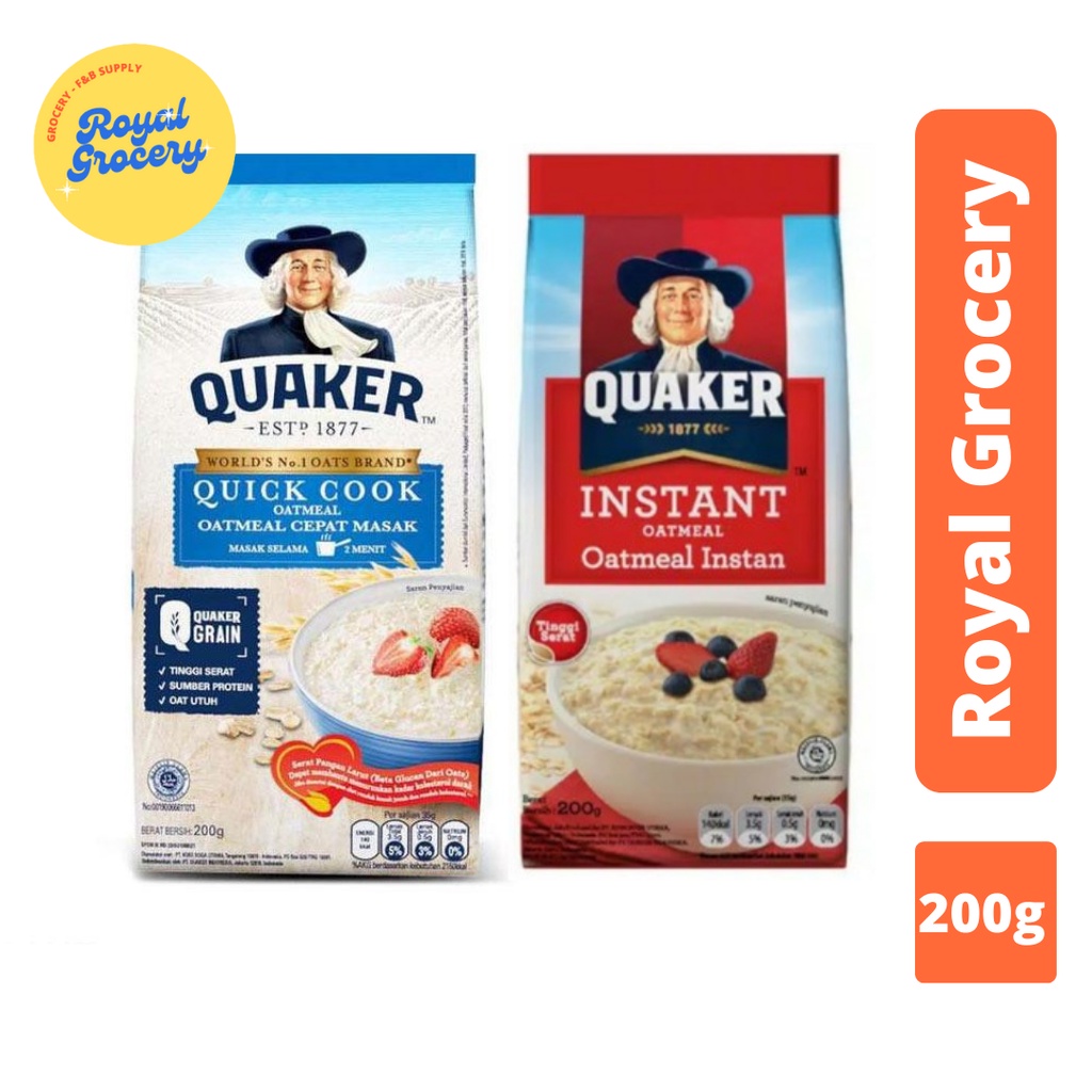 

Quaker Instant Oat Quick Cook Oatmeal 200g