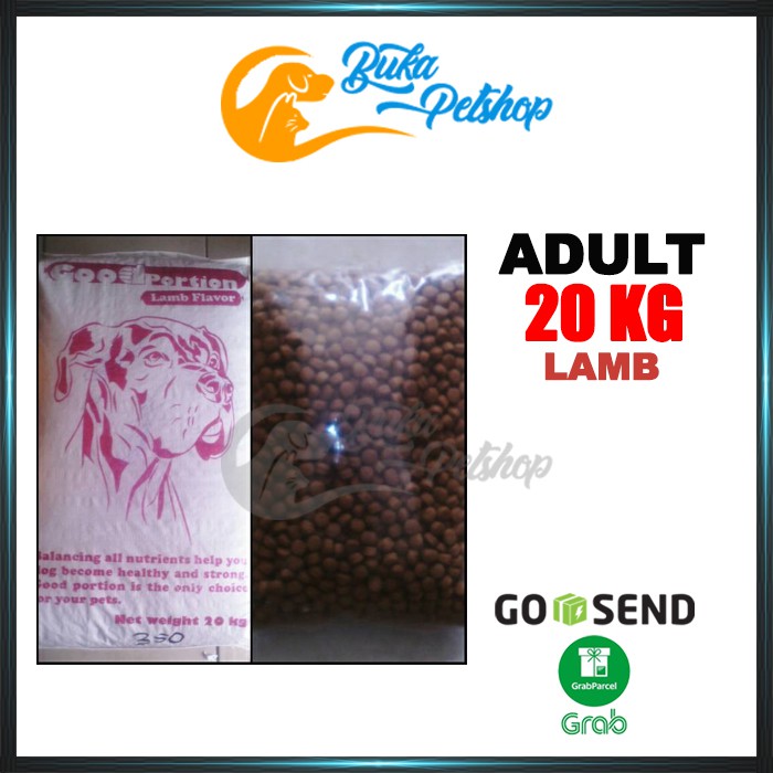 Makanan Anjing GOOD PORTION Lamb 20kg [ GOJEK - GRAB ] Canine Selection