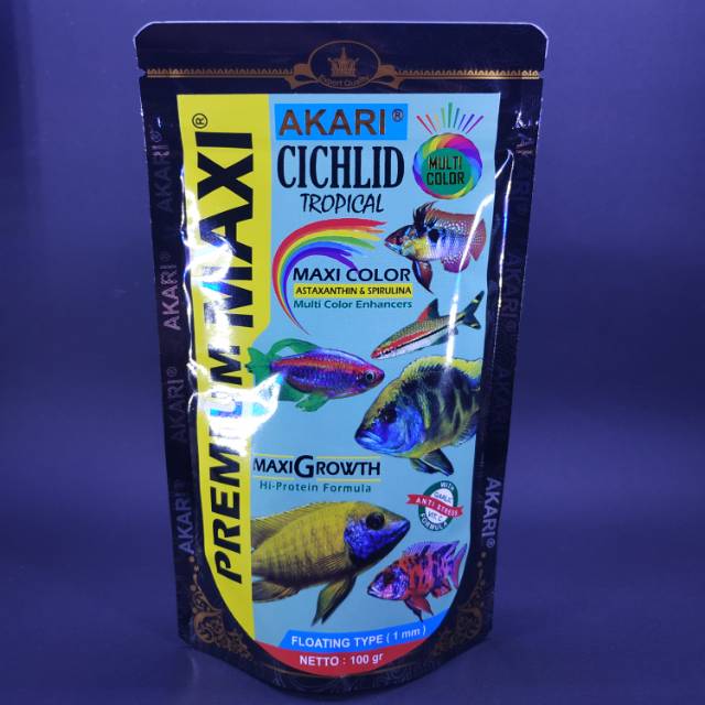 Akari Premium Maxi Cichlid 100Gram. Pelet Akari / Pelet Cichlid