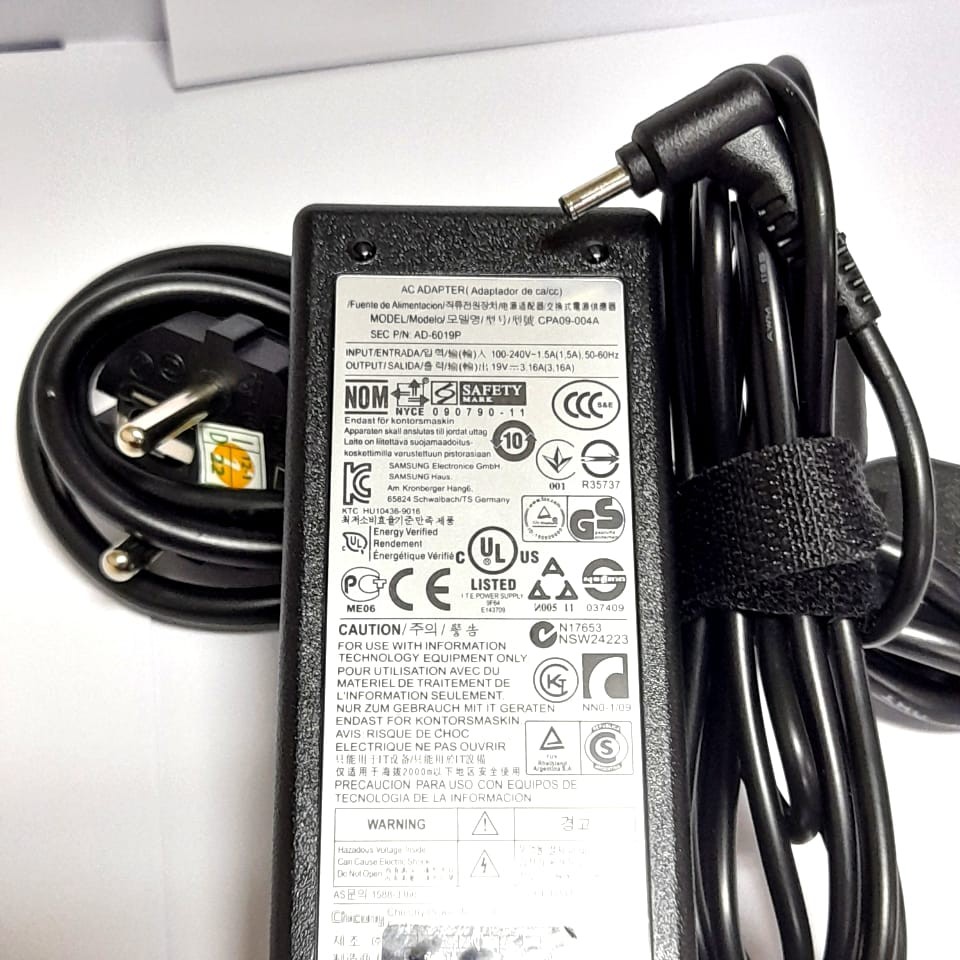 Ac Power Adaptor Samsung Laptop 530u4e 730u3e 540U3C AD-4019P CPA09-004A 19V 3.16A 60W Ultrabook Charger ATIV Book 7 730U3E NP730U3E 13.3, For Samsung ATIV Book 7 NP740U3E 13.3&quot; Touchscreen Ultrabook