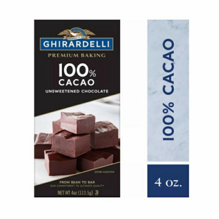 

GHIRARDELLI Premium Baking Bar Cocoa 100% Unsweetened Chocolate