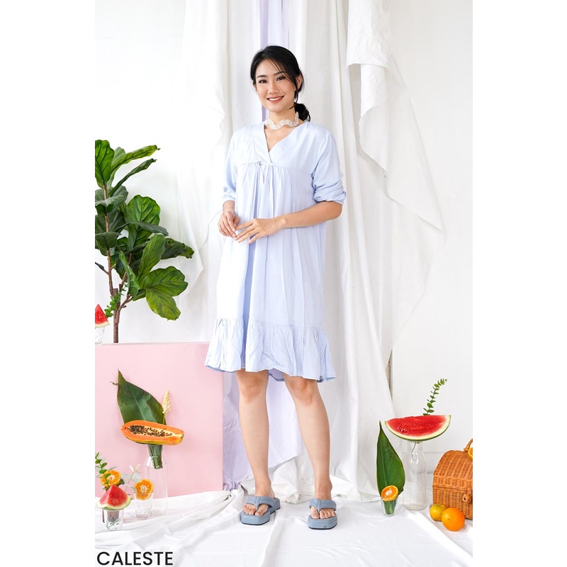 Dress Katun Manggo Casual Party Wanita