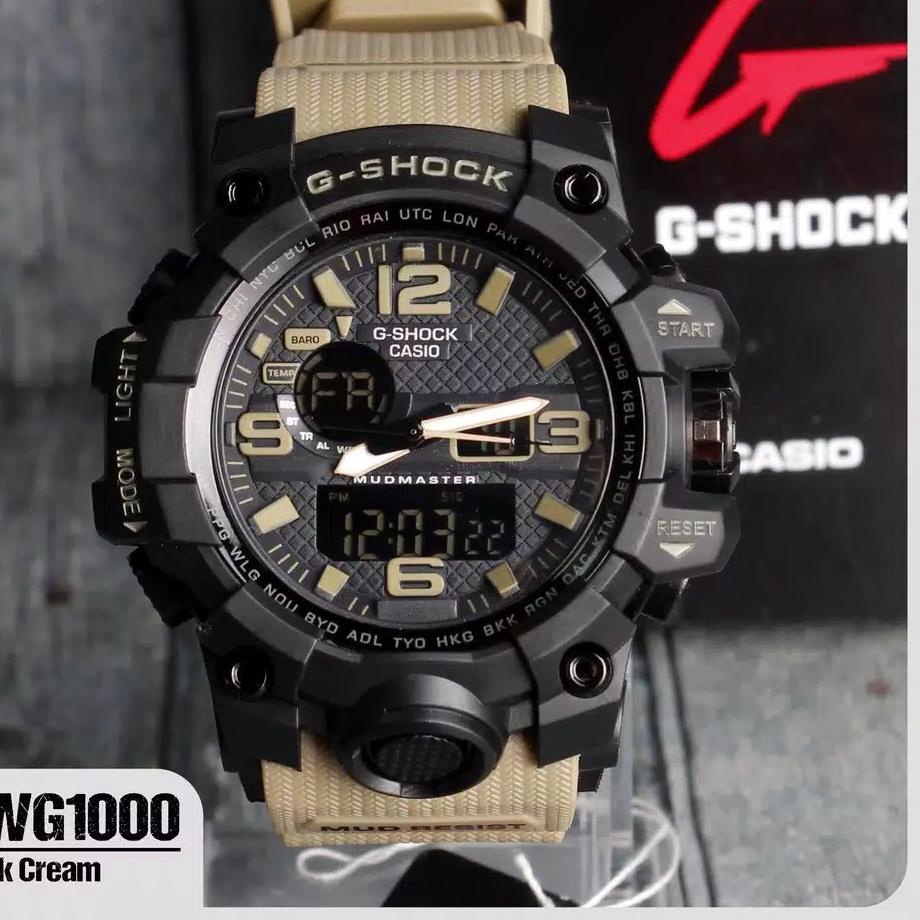 [KODE PBQCC] JAM TANGAN G-SHOCK CASIO GWG 1000 SPORTY TALI WARNA HITAM LIST BIRU HITAM LIST GOLD REA