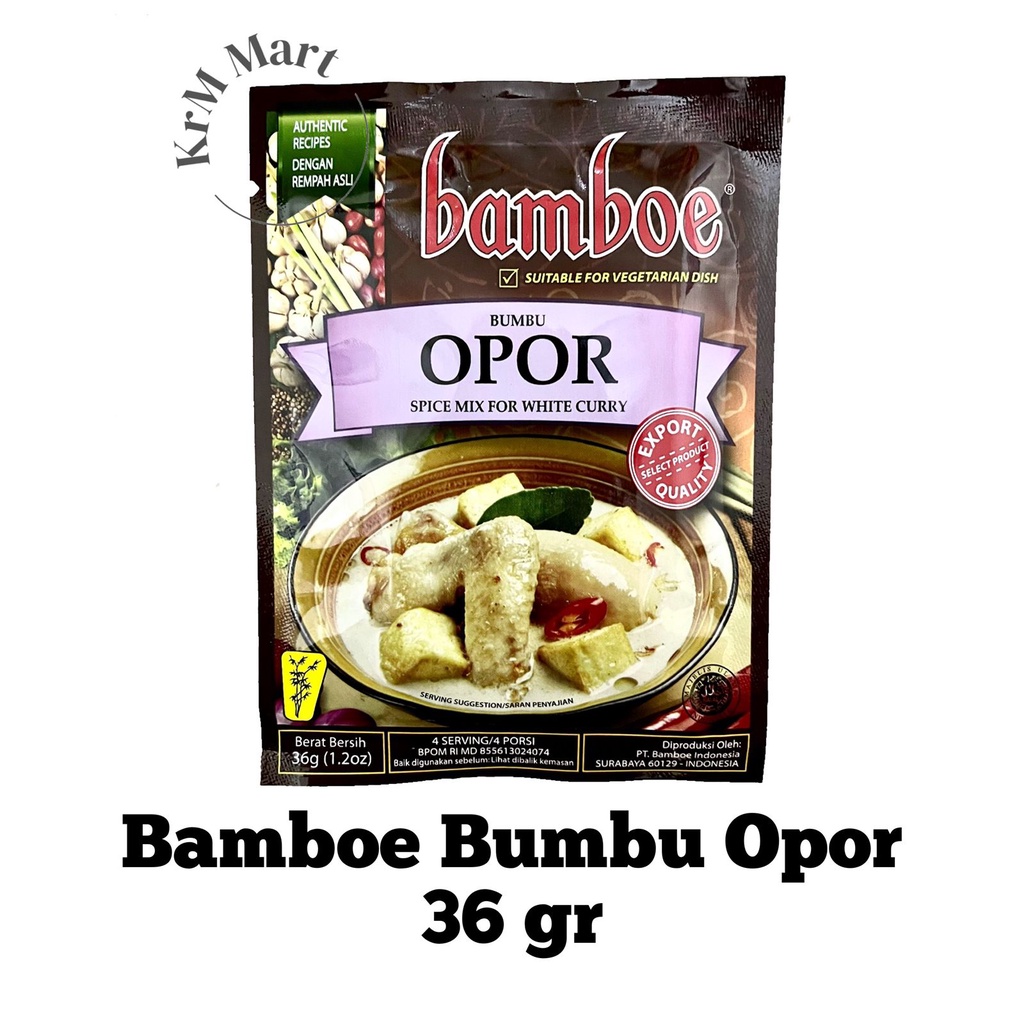 

Bamboe Opor bumbu instan masakan dapur varian nusantara ayam daging