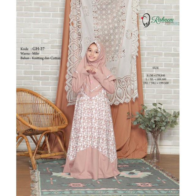 Baju Muslim Anak Perempuan / GH -27 / Fashion Muslim