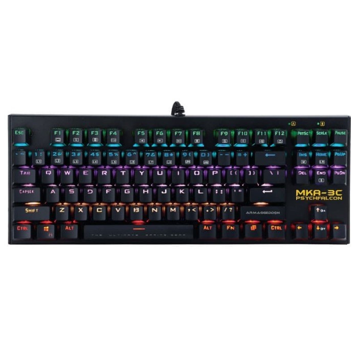 Armaggeddon Mechanical Keyboard RGB MKA-3C Blue Switch [TKL] - MKA-3C ONLY