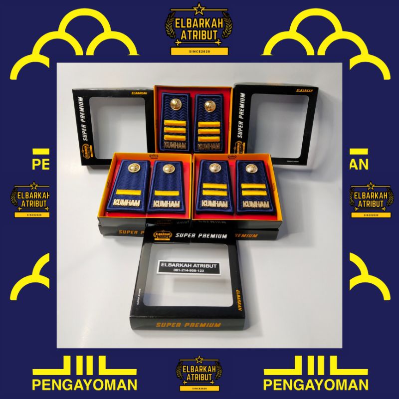 PANGKAT KUMHAM PDH 3A/3B/3C TERBARU WARNA ABU BORDIR MOTIF TIMBUL / PANGKAT KEMENKUMHAM pangkat pdu kumham terbaru warna abu