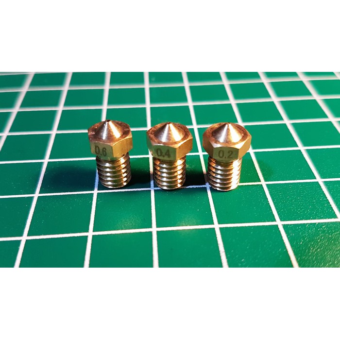 

Order Langsung 3D printer accessories E3D-V5 V6 nozzle M6 thread 1.75 - 0.4 Terlaris