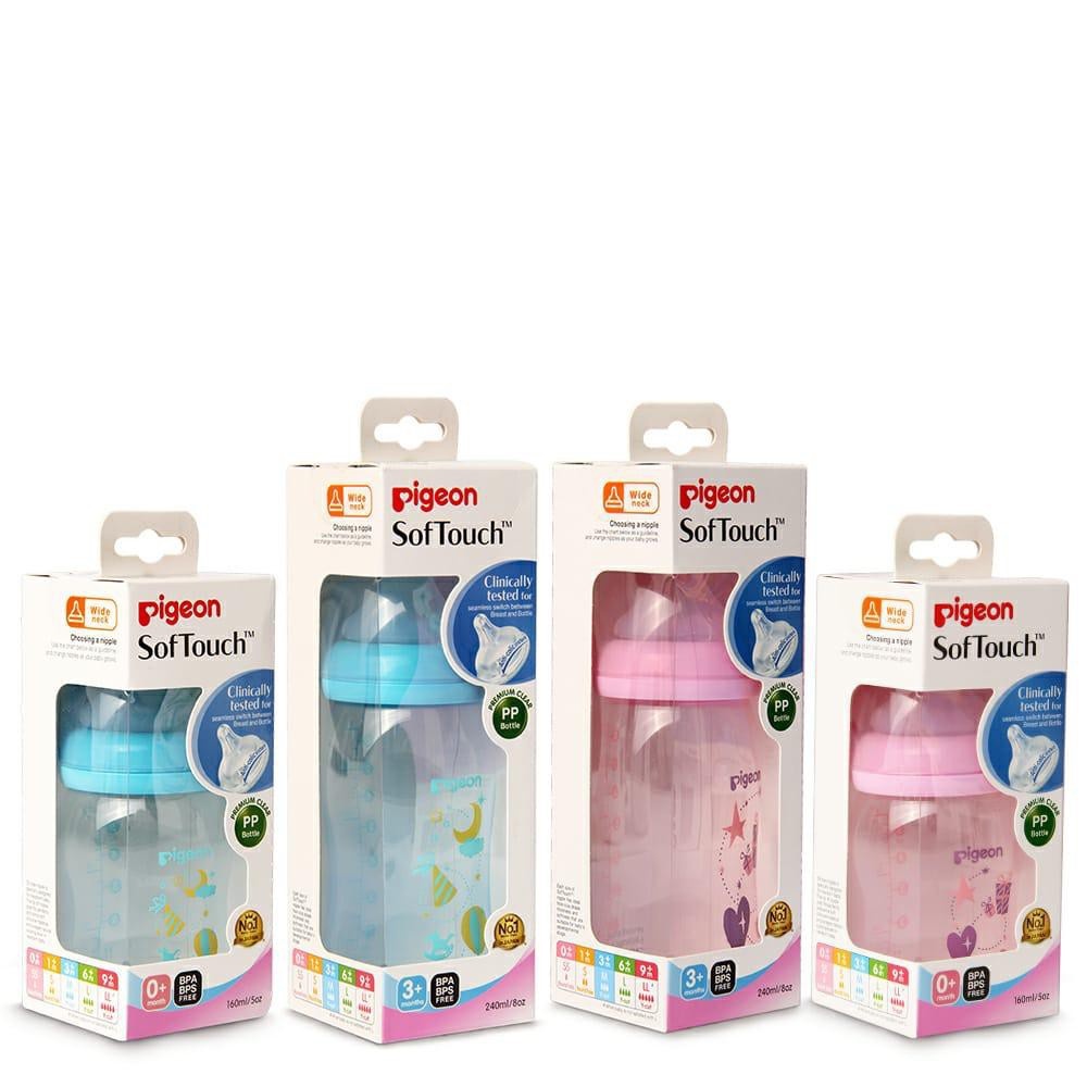 Pigeon Botol Susu PP Clear Wide Neck