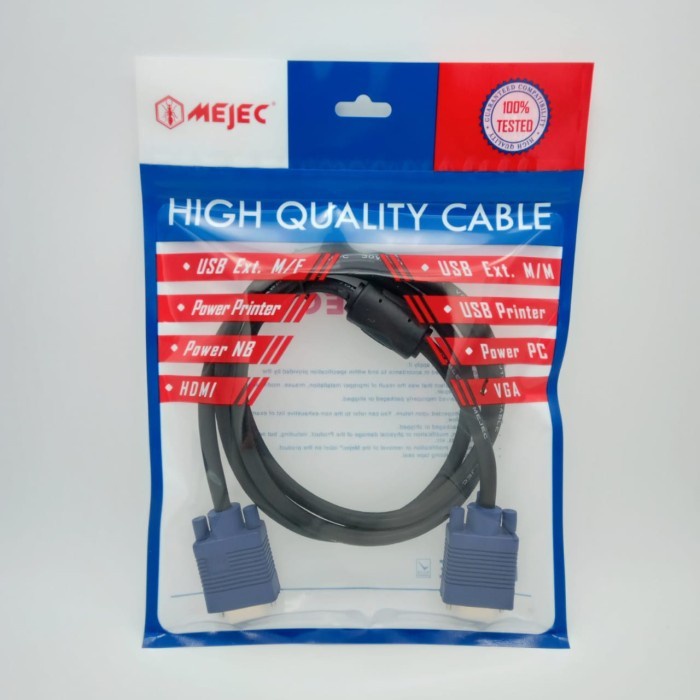 Mejec VGA 3+2 Male to Male 3m High Quality Kabel VGA