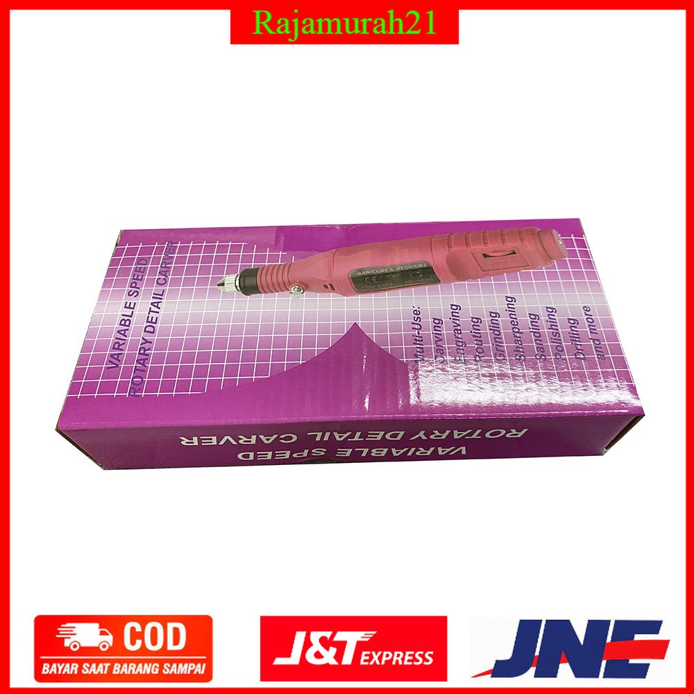 Biutte Electric Nail Manicure Pedicure Device / Alat Perawatan Kuku - JMD-100 - Pink