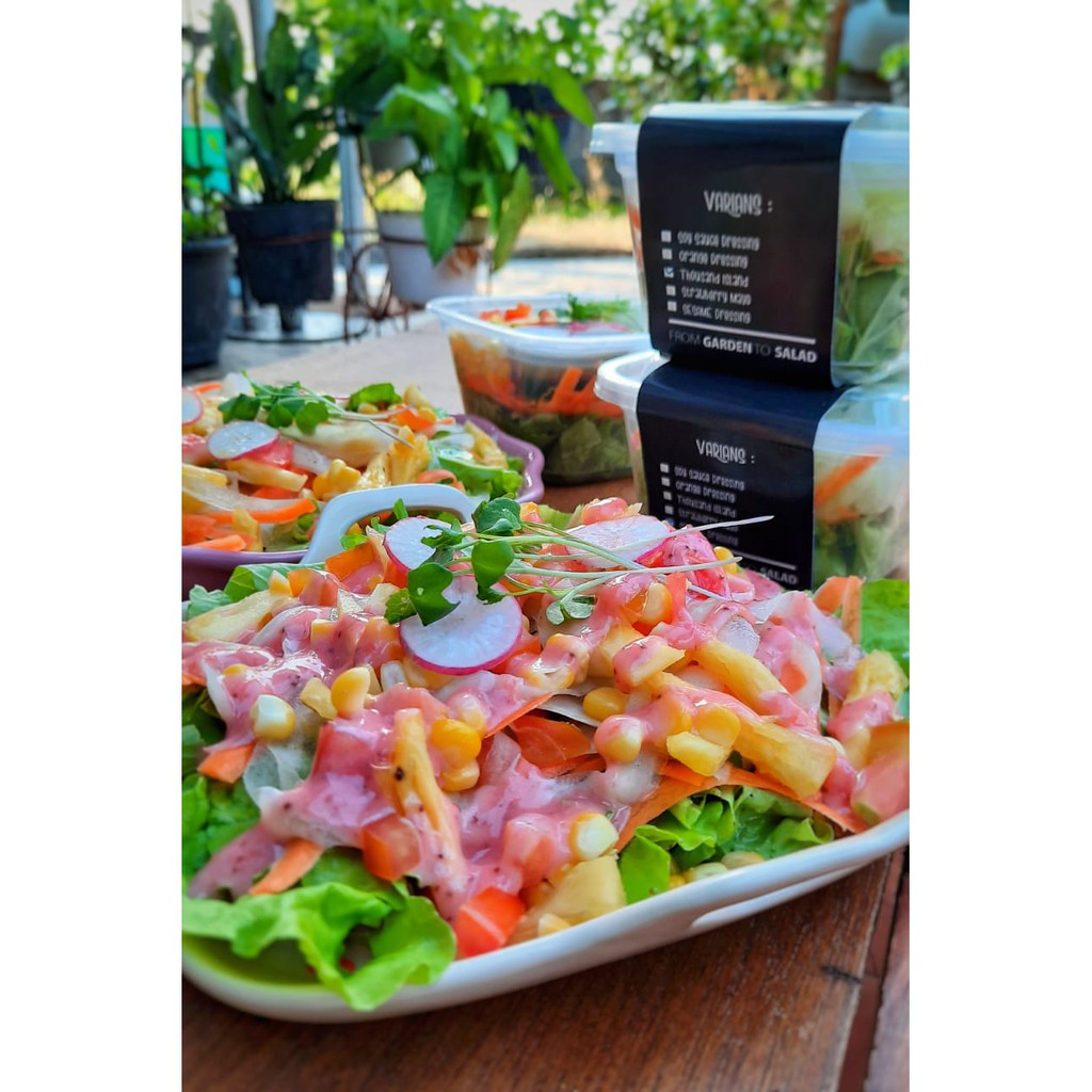 Dressing Salad Strawberry Mayo Fresh No Essence Shopee Indonesia