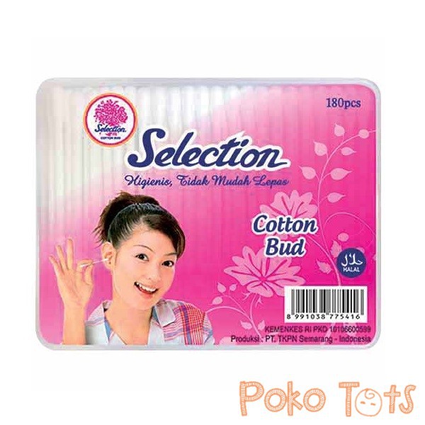 Selection Cotton Bud 180pcs Pembersih Telinga Cotton Buds Wadah Kotak Box WHS