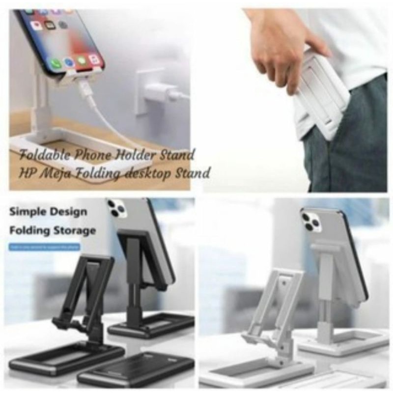 Stand Holder HP Dudukan Handphone Tablet Desktop Mobile Zoom Sekolah Anak