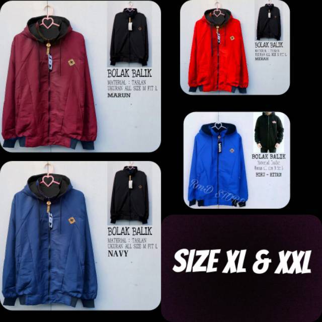 JAKET BOLAK BALIK / JAKET BB / JAKET 2IN1