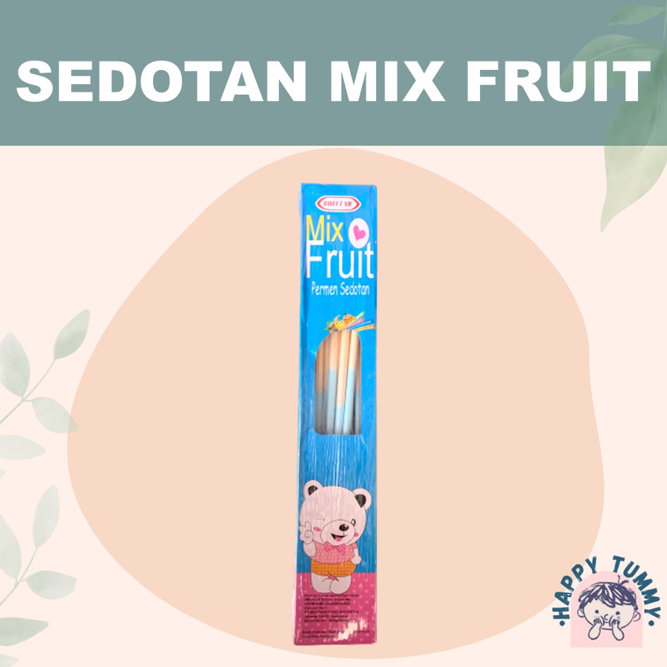 Sedotan Mix Fruit 50. permen serbuk. PAK
