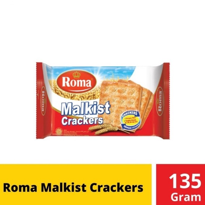 

Wafer-Biskuit- Roma Malkist Crackers Manis 135Gram 135 Gram -Biskuit-Wafer.