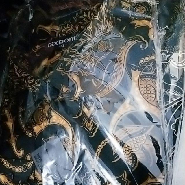 Kemeja Batik Pria Lengan Panjang Bl10 Katun Motif Modern Dixmont Semi Slimfit Premium