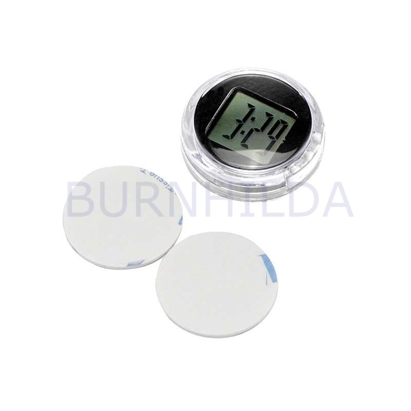 Jam Motor Digital mini Watch Stick-on Clock accesoris motor mobil burnhilda