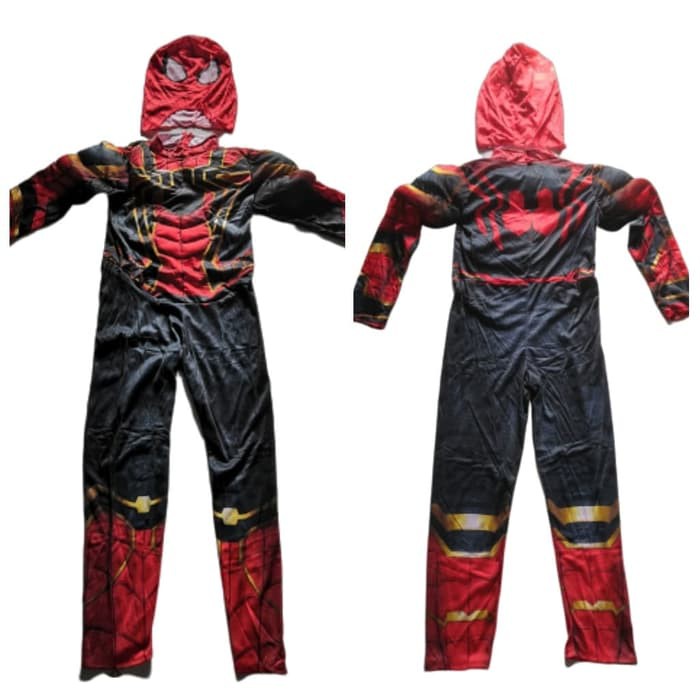 Kostum Anak Spiderman Import Busa Otot Baju Karakter Superhero Iron Spider Costume Cosplay Ultah