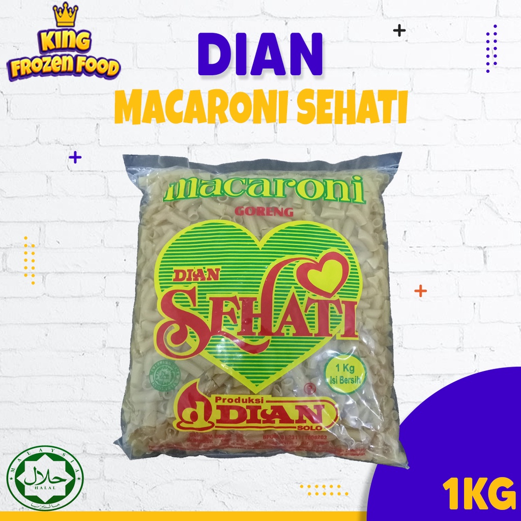 Makaroni Mentah Hitam Dian Sehati 1kg