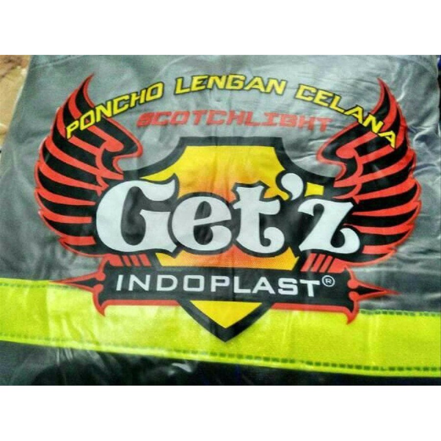 Jas Hujan Dewasa Poncho Celana GETZ Indoplast - Mantel Hujan Poncho Ponco + Celana Dewasa Lengan Panjang