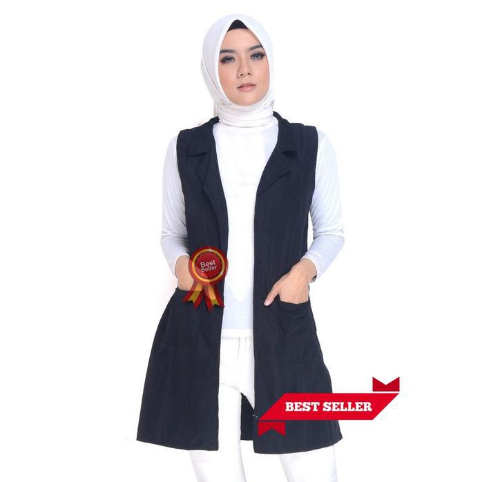 VEST CEWEK WANITA ROMPI BAJU LUARAN OUTER MURAH TERBARU KOREA STYLE FASHION FAVORIT