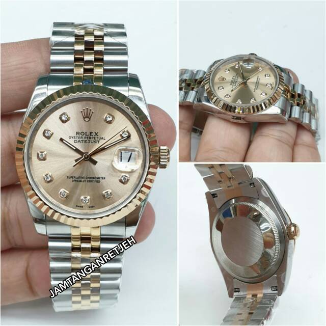 JAM TANGAN WANITA  DATEJUST AUTOMATIC MESIN SWISS ORIGINAL