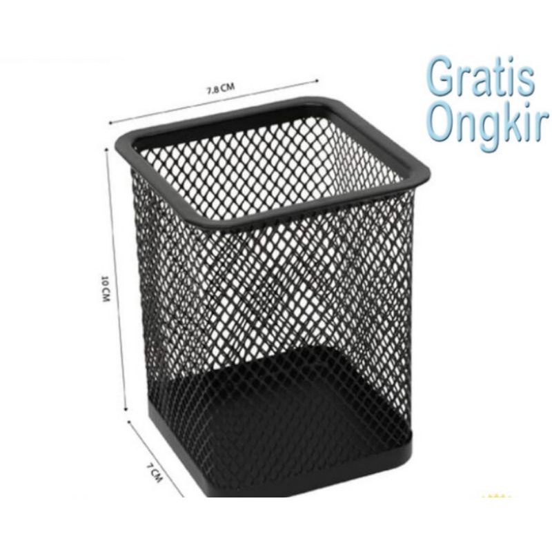

Tempat Pulpen Keranjang Besi / Desk set / Pulpen Holder Besi Kotak