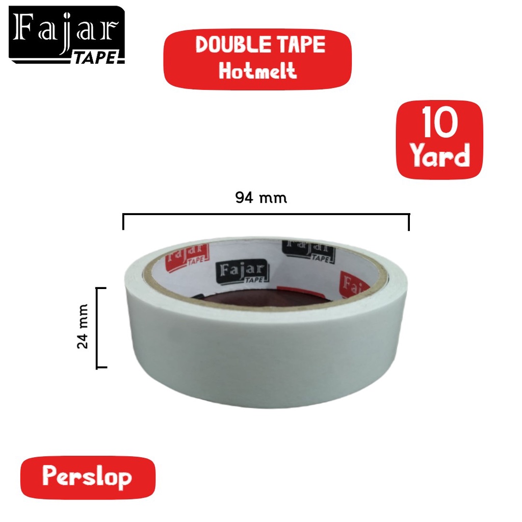 

Double Tape Hotmelt / 24 mm x 10 yard (Full Meter)